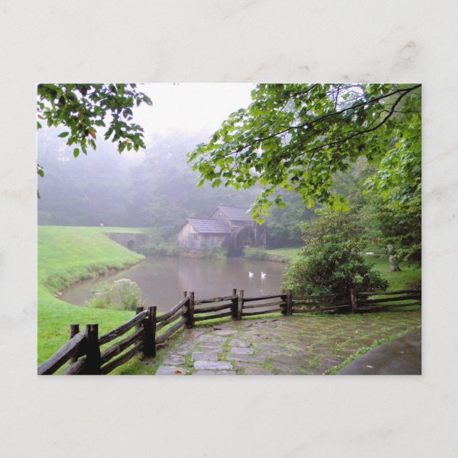 Cartão Postal Mabry Mill, Blueridge Parkway, VA (Frente)