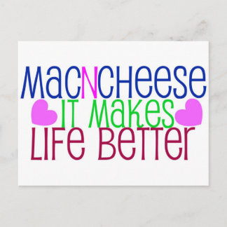 Cartão Postal Mac & Cheese Life