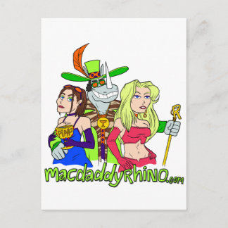 Cartão Postal Mac Pai Rhino