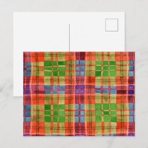 Cartão postal MAC RAE TARTAN