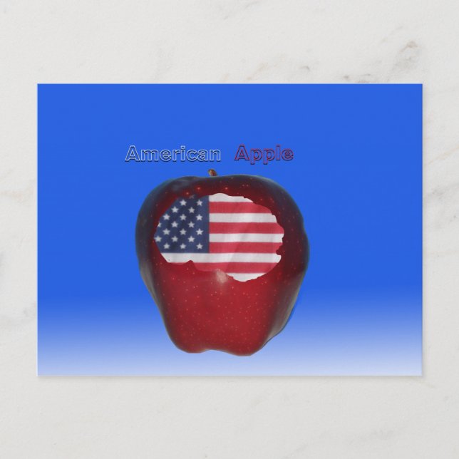 Cartão Postal "Maçã Americana" (Frente)