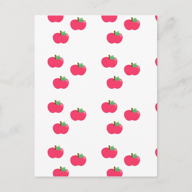 Cartão Postal maçã maçãs fruta comida vinha personalizar (Frente)