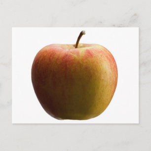 Cartão Postal Maçã multicolor.