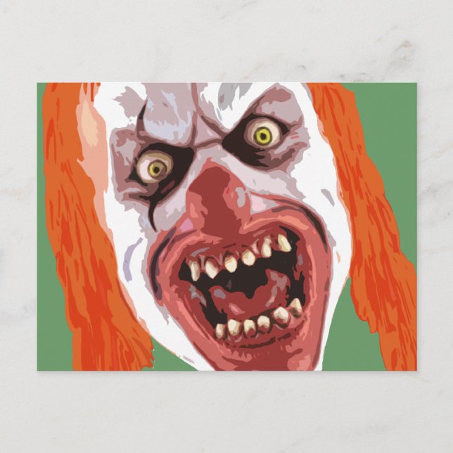 Cartão Postal Macabre Clown (Frente)