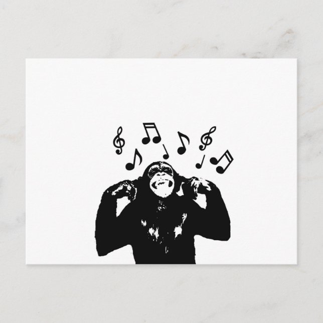 Cartão Postal macaco (Frente)