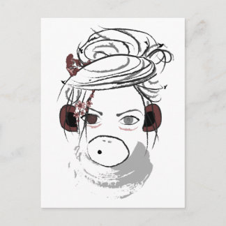 Cartão Postal macaco.