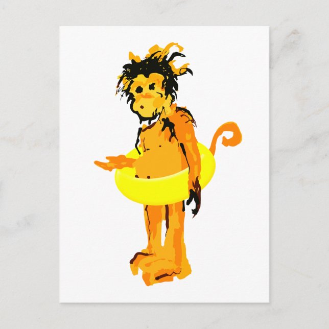 Cartão Postal macaco (Frente)