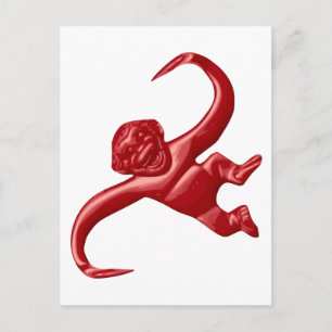 Cartão Postal Macaco-Brinquedo Retro Pesadelo