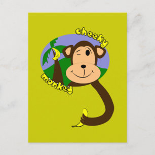Cartão Postal Macaco Cheio