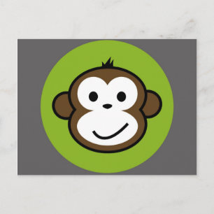 Cartão Postal Macaco Cheio
