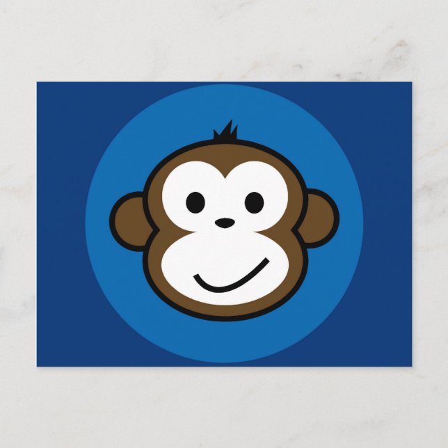 Cartão Postal Macaco Cheio (Frente)