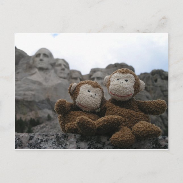 Cartão Postal macaco_chimp_rushmore.JPG (Frente)