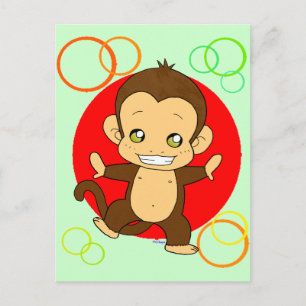 Cartão Postal Macaco-Cinto