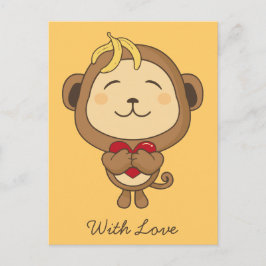 Cartão Postal Macaco com amor Cartão-postal