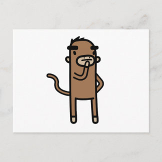 Cartão Postal Macaco de Concentração