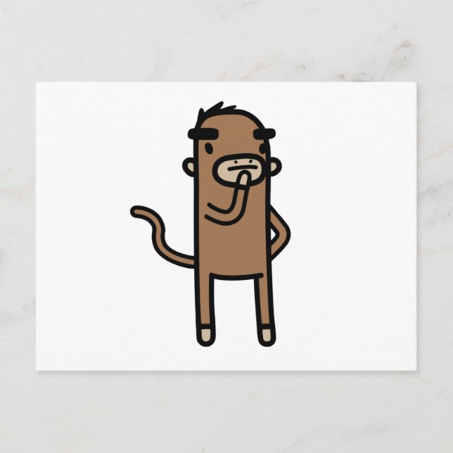 Cartão Postal Macaco de Concentração (Frente)