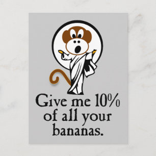 Cartão Postal Macaco de regozijo