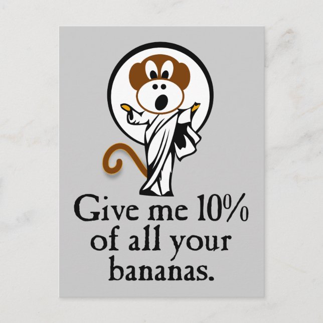 Cartão Postal Macaco de regozijo (Frente)