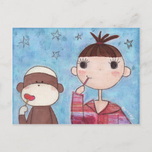 Cartão postal Macaco Do