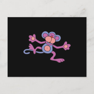 Cartão Postal macaco roxo