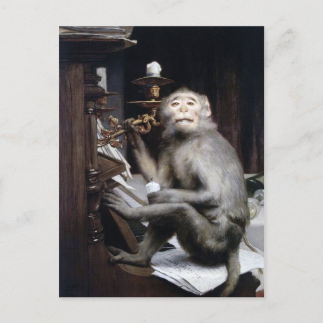 Cartão Postal Macaco Sorridente (Frente)