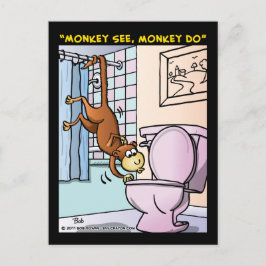 Cartão Postal "Macaco Vês, Macaco Do"