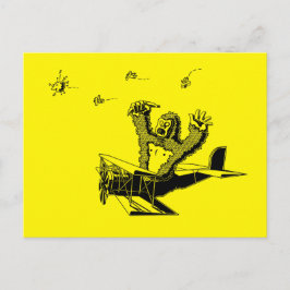 Cartão Postal Macacos Em Aviões