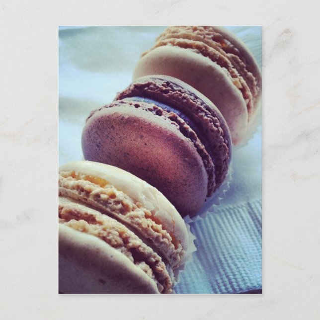 Cartão Postal Macarons (Frente)