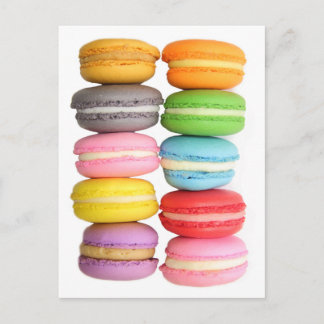Cartão Postal Macarons