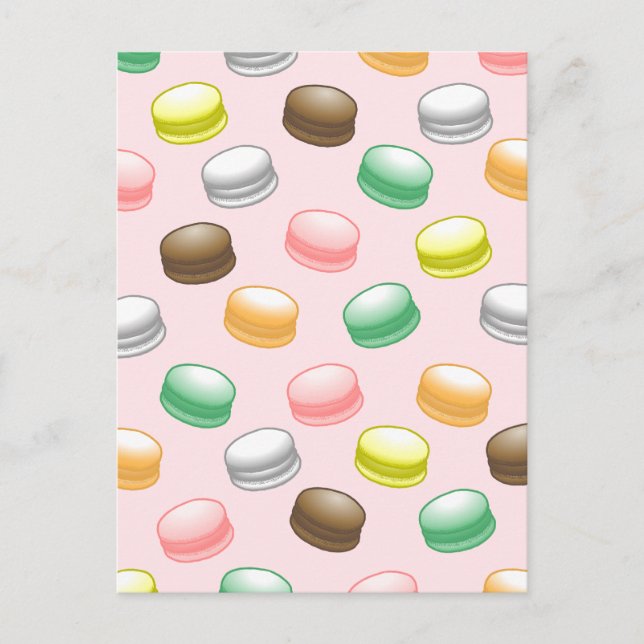 Cartão Postal Macarons Sweet 16 Birthday Card (Frente)