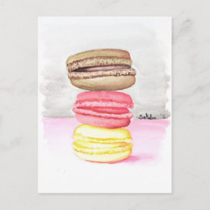 Cartão Postal Macaroons
