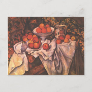 Cartão Postal Maçãs e Laranjas por Paul Cezanne (1839-1906)