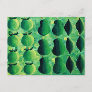 Cartão Postal Macas Peras e Limas Pintura