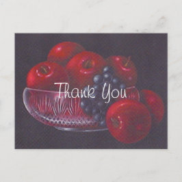 Cartão Postal Maçãs Vermelhas Ainda Parecem Uma Pasta De Óleo De