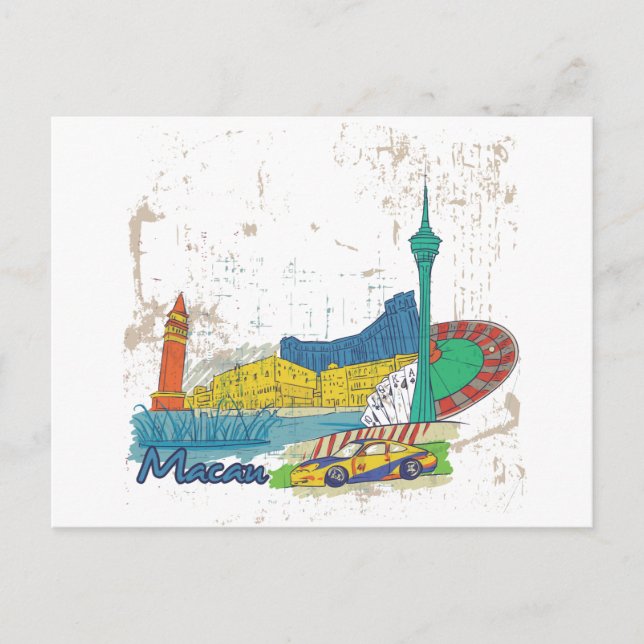 Cartão Postal Macau (Frente)