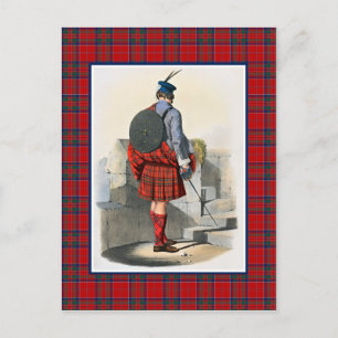 Cartão Postal MacGillivray Vintage Ilustração Quadro de Tartan