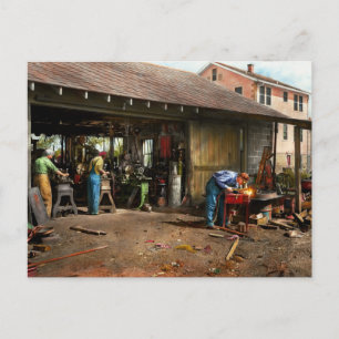 Cartão Postal Machinista - Máquinas de quintal 1942