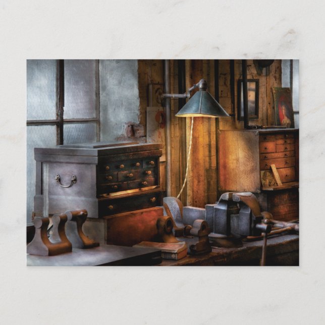 Cartão Postal Machinista - Minha estação de trabalho (Frente)