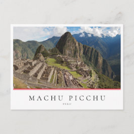 Cartão Postal Machu Picchu, cidade inca do Peru