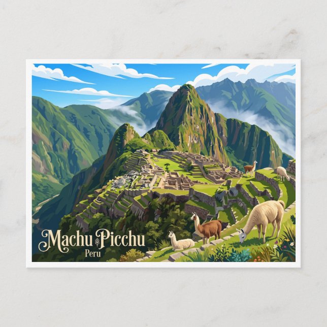 Cartão Postal Machu Picchu Cusco Peru (Frente)