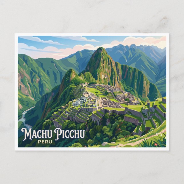 Cartão Postal Machu Picchu Cusco Peru (Frente)