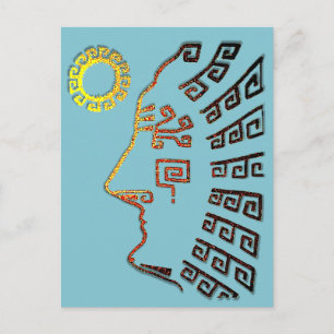 Cartão Postal Machu Picchu Cusco Peru: Azul Claro