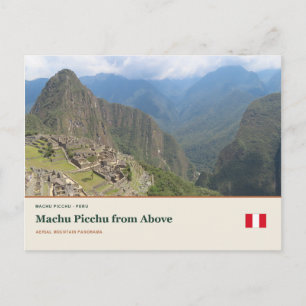 Cartão Postal Machu Picchu de Cima