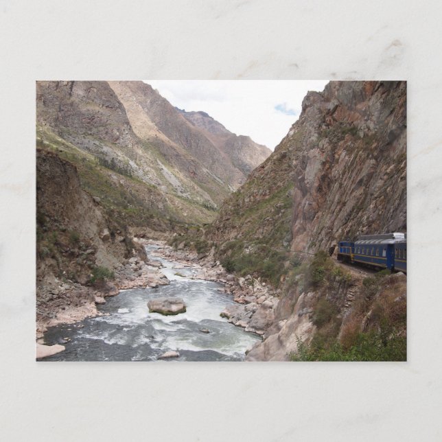 Cartão postal Machu Picchu do comboio inca (Frente)