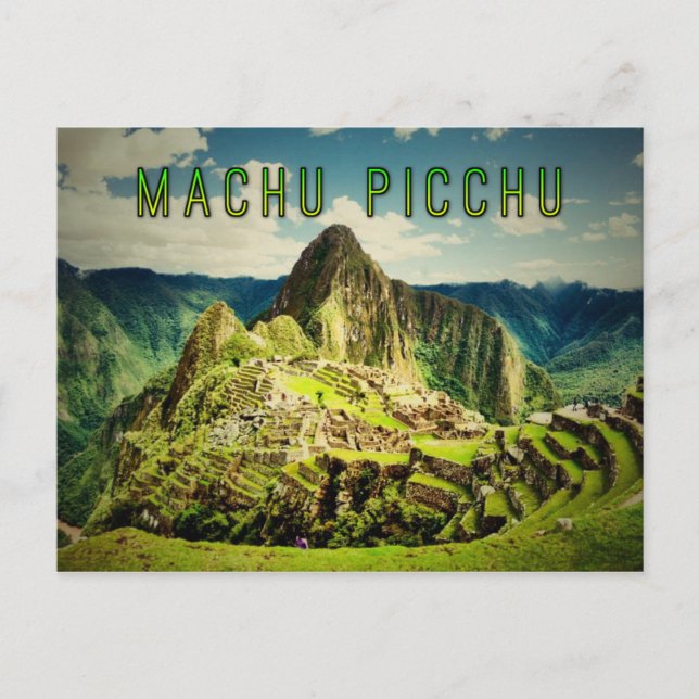 Cartão Postal Machu Picchu estilizado (Frente)