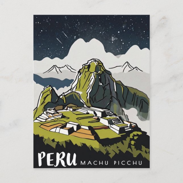 Cartão Postal Machu Picchu, Peru (Frente)