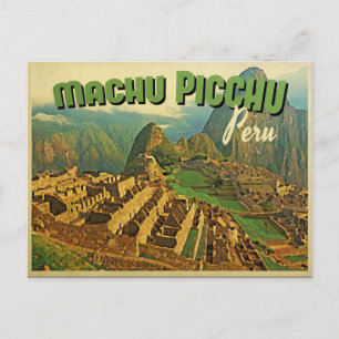 Cartão Postal Machu Picchu Peru
