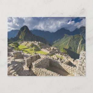 Cartão Postal Machu Picchu, ruínas antigas, UNESCO mundo 3