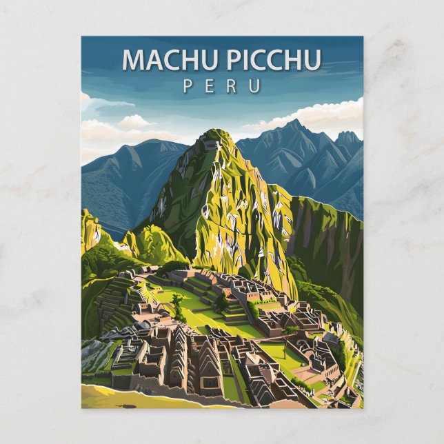 Cartão Postal Machu Picchu Viagem Peru Ruínas Incas (Frente)
