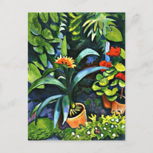 Cartão Postal Macke - Flores no Jardim